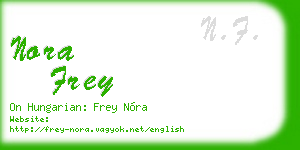 nora frey business card