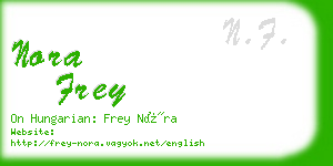 nora frey business card